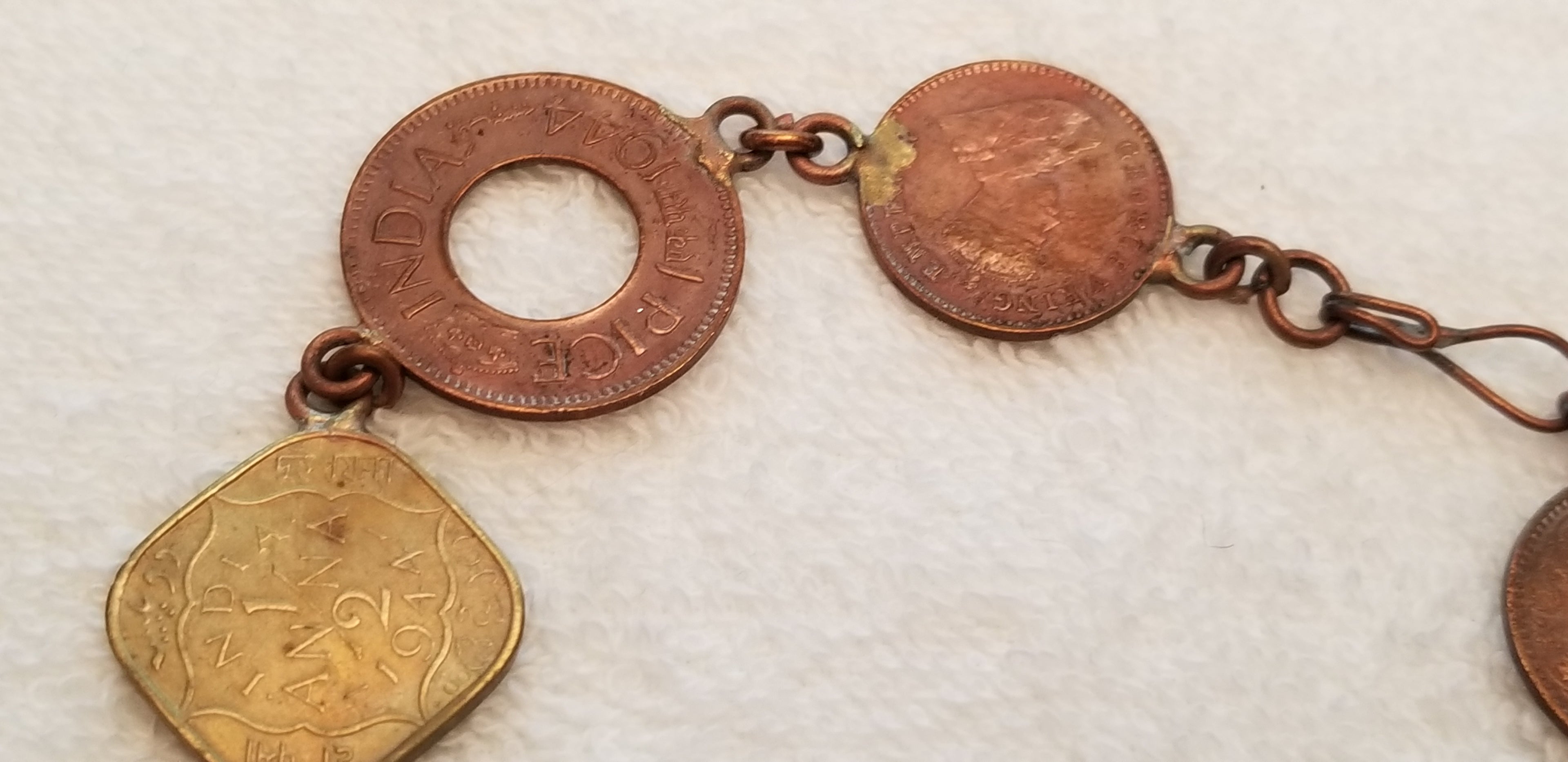 Vintage India Coin Bracelet