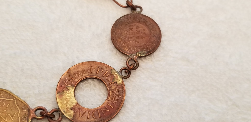 Vintage India Coin Bracelet