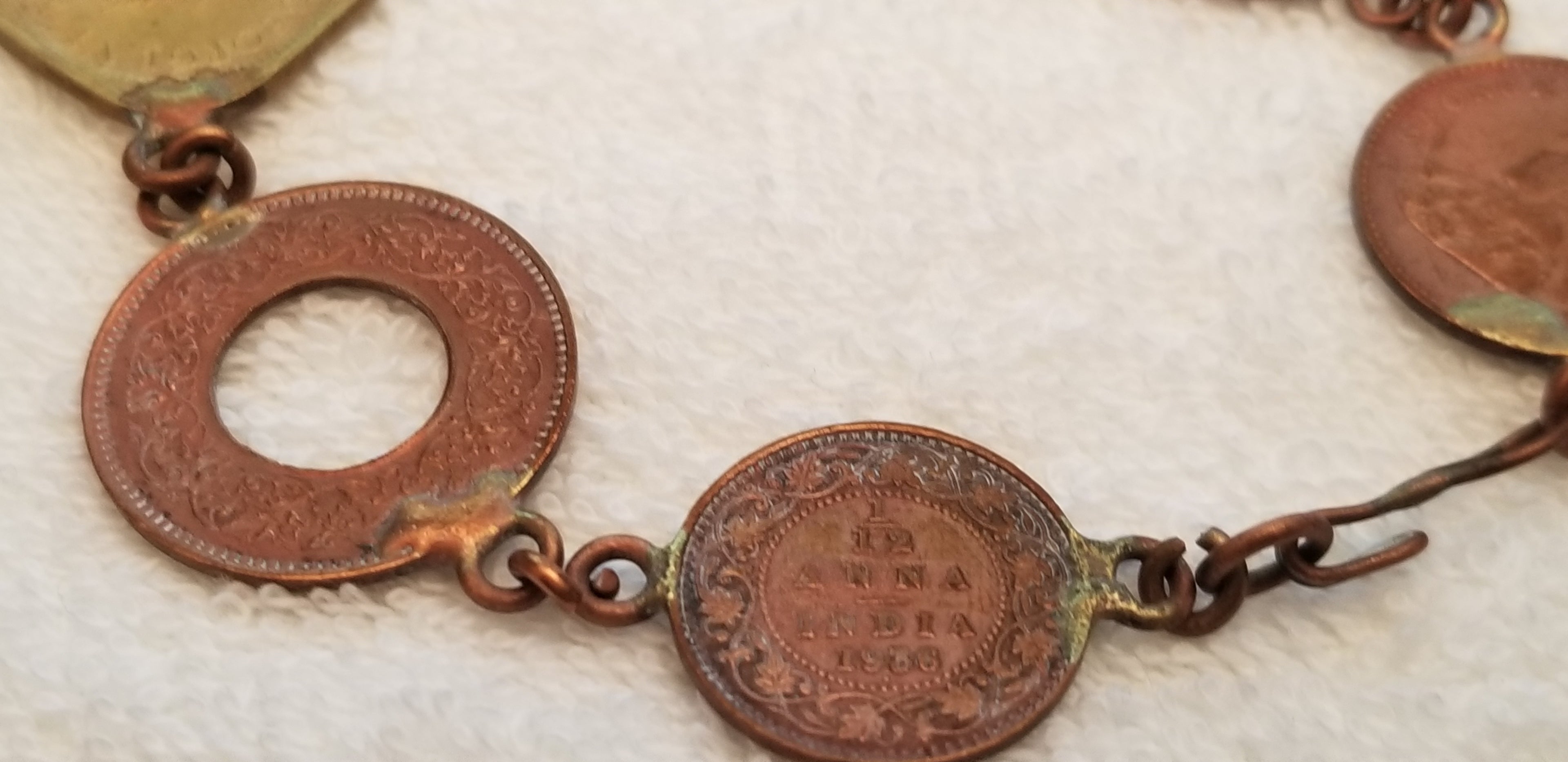 Vintage India Coin Bracelet