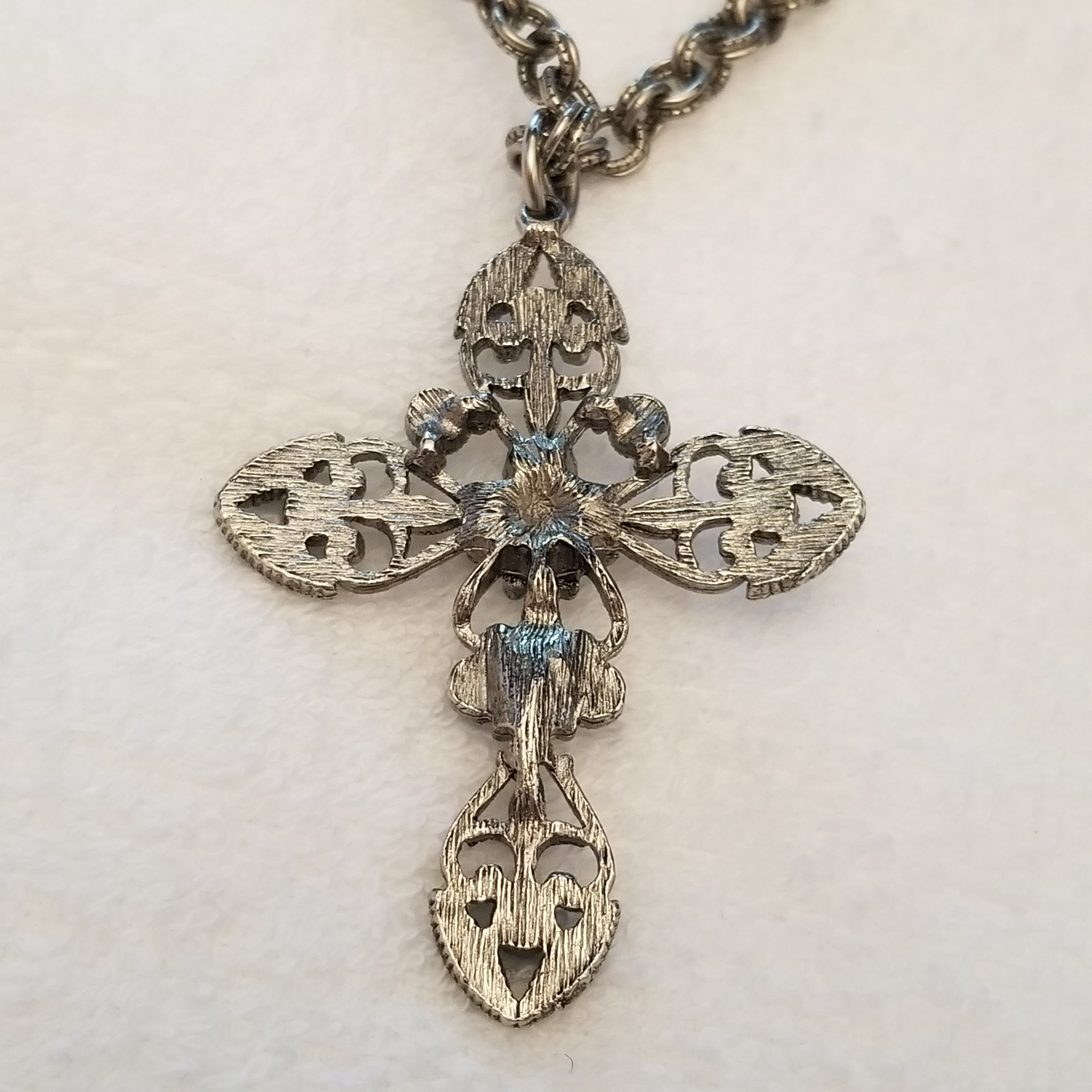 Turquoise Colored Cross Necklace