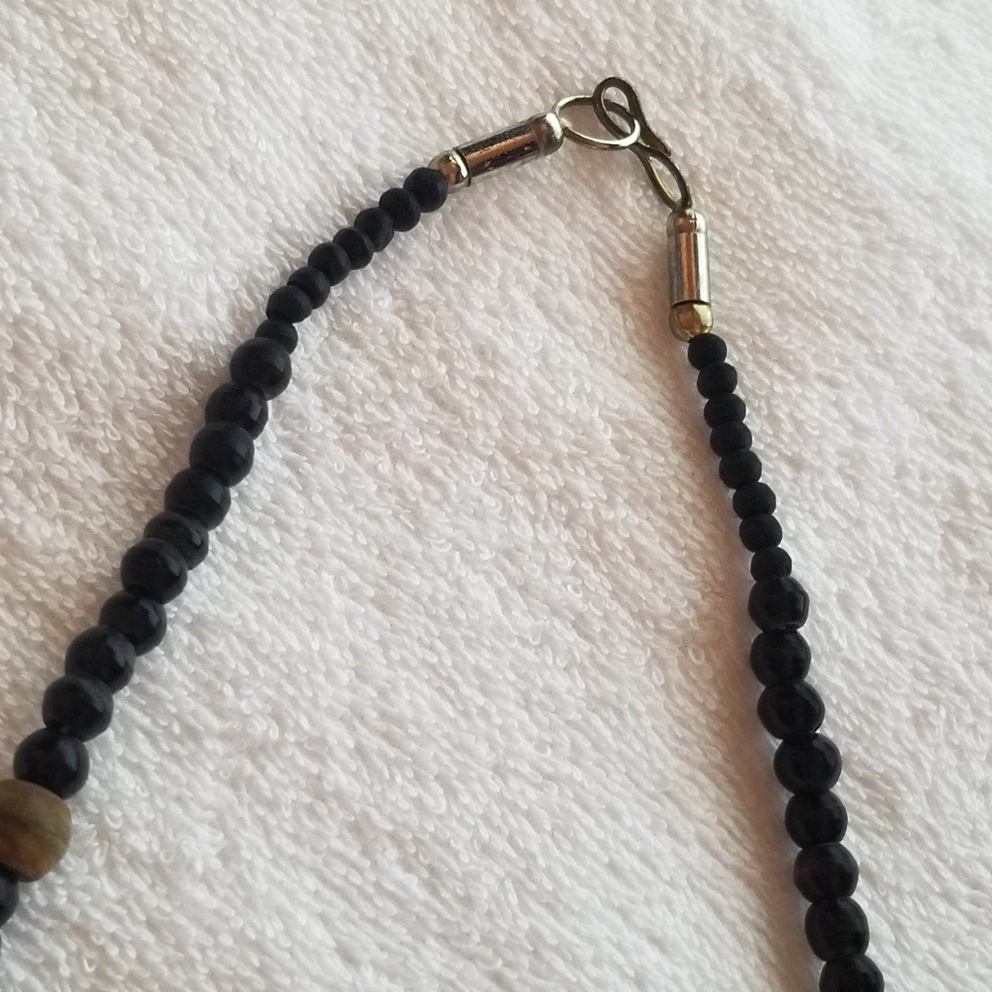 Wood Crescent Moon Necklace