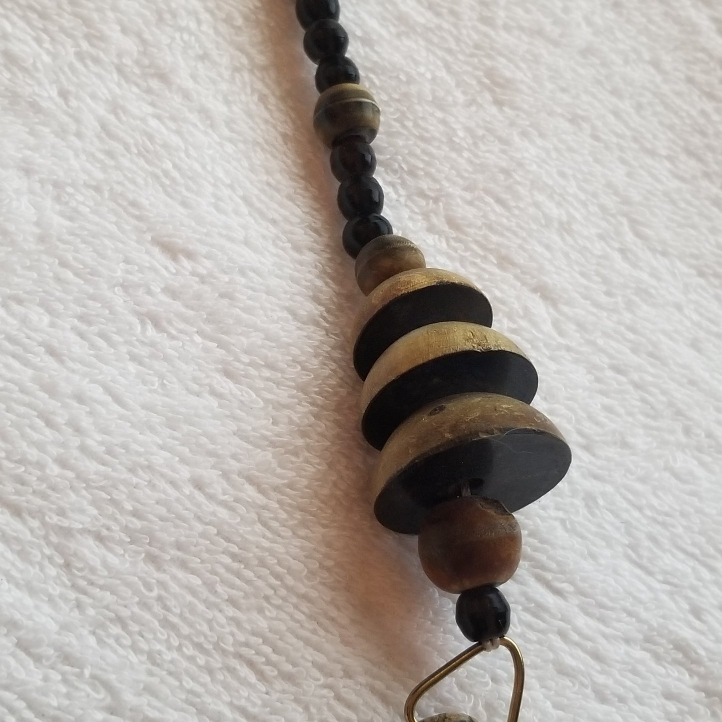 Wood Crescent Moon Necklace