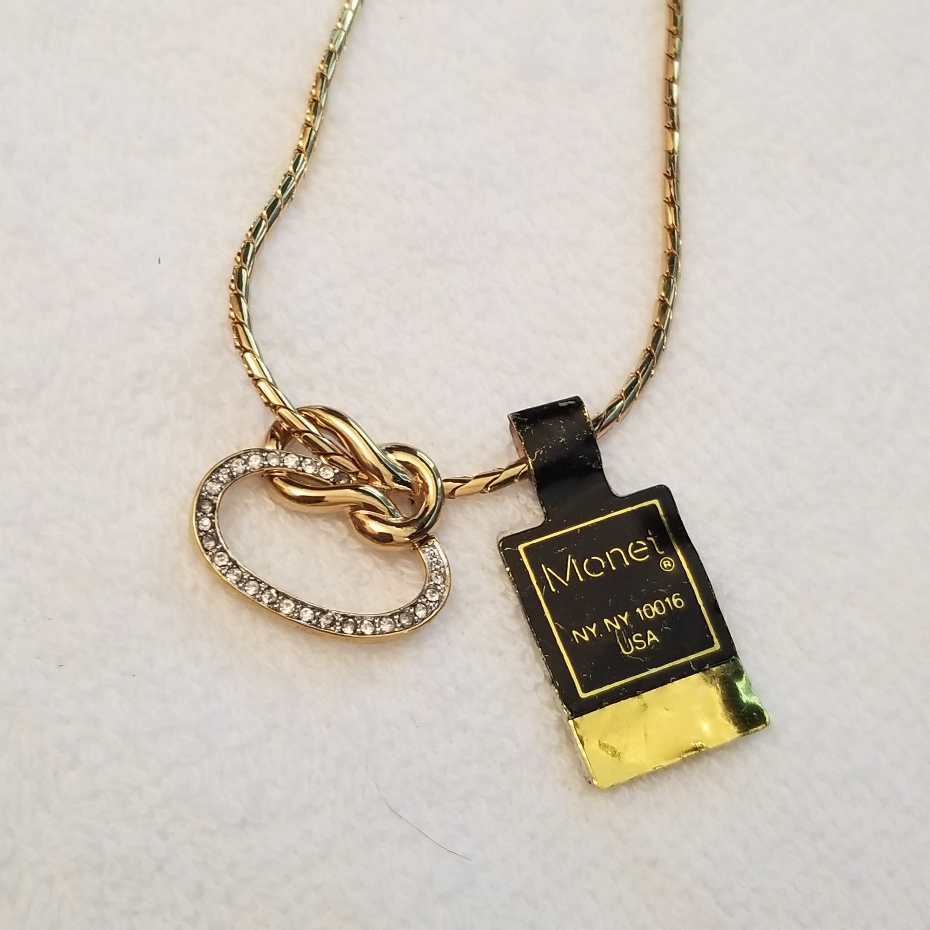 Gold Tone Monet Necklace