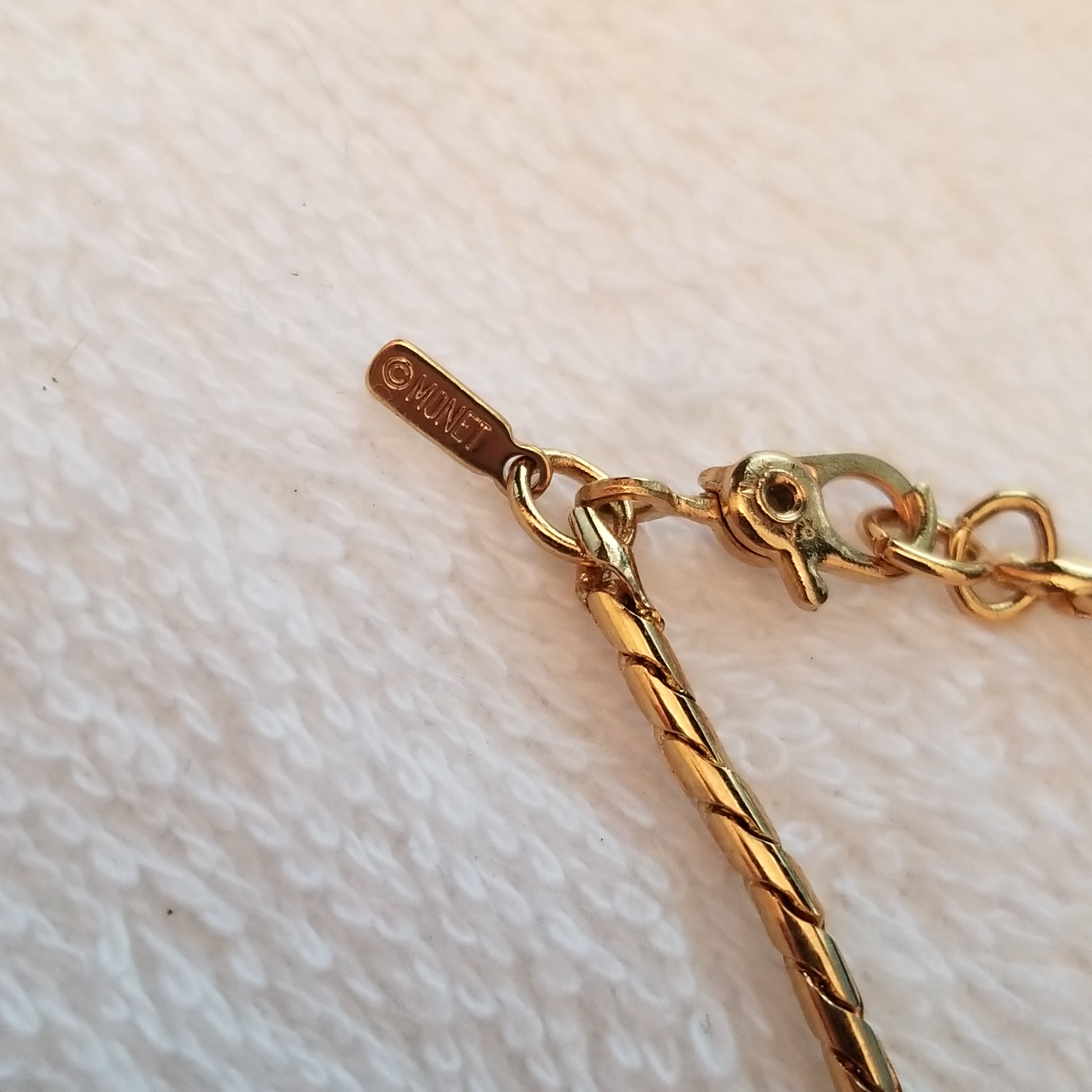 Gold Tone Monet Necklace