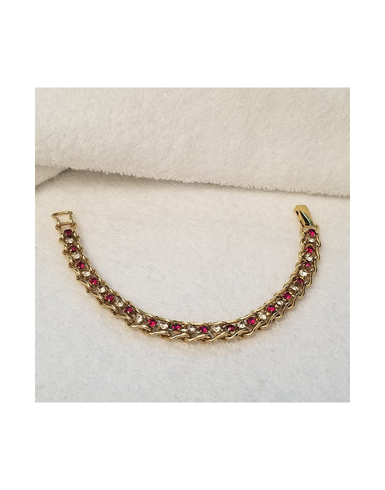 Gold Tone Tennis Bracelet