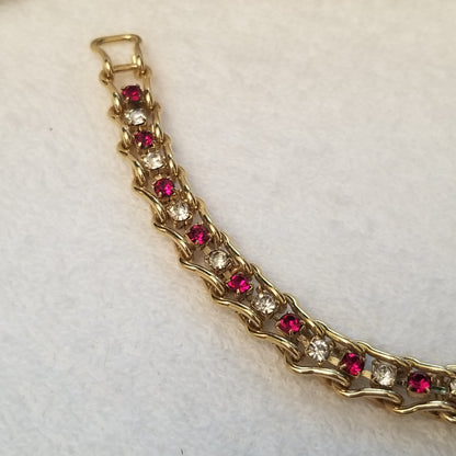 Gold Tone Tennis Bracelet