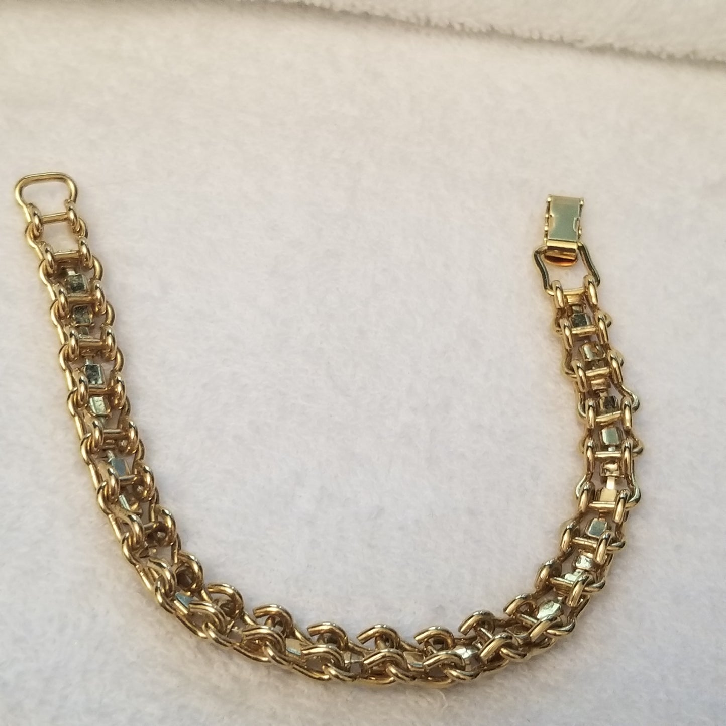 Gold Tone Tennis Bracelet