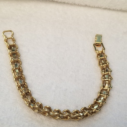 Gold Tone Tennis Bracelet