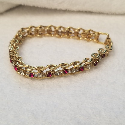 Gold Tone Tennis Bracelet