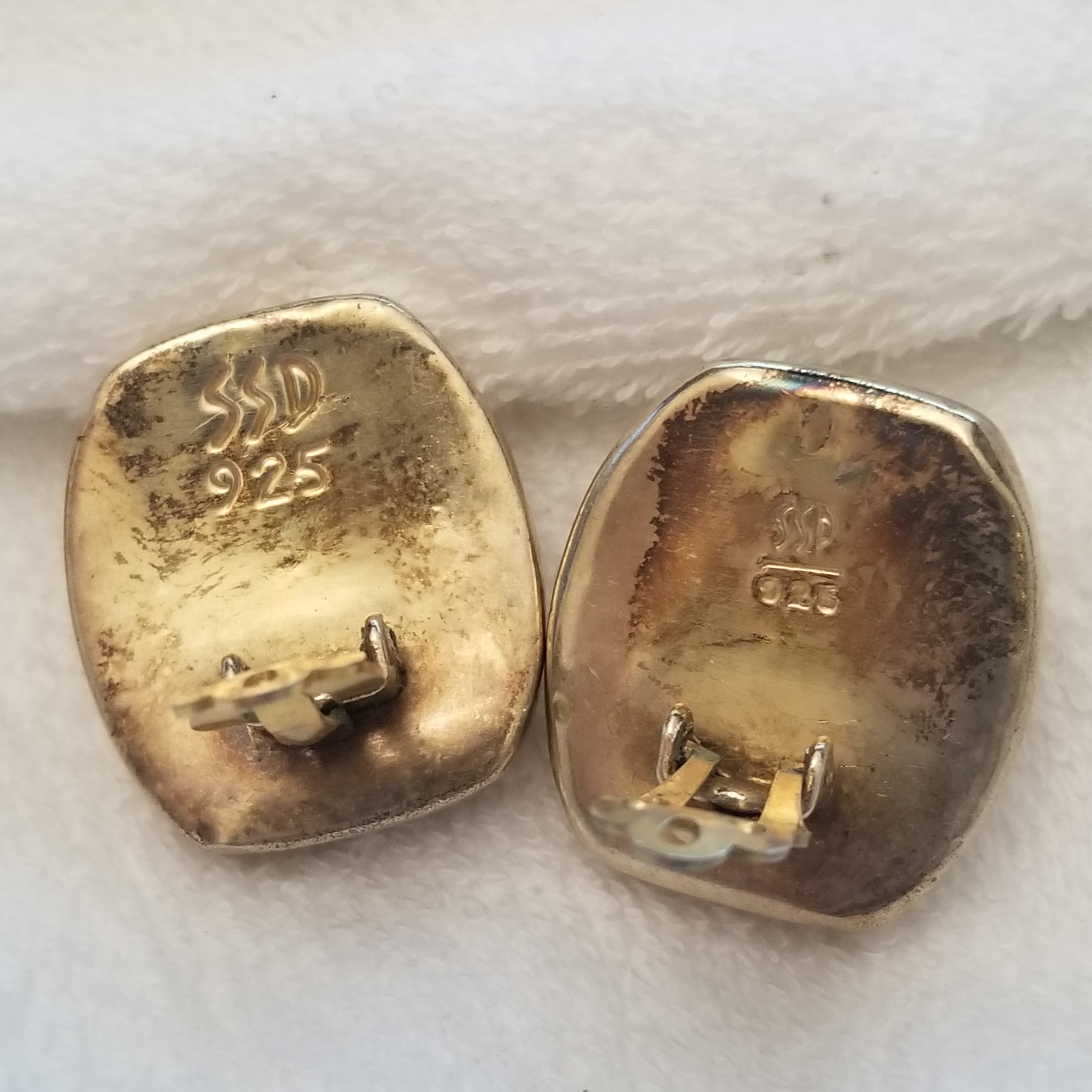 Vermeil Simon Sebbag Clip On Earrings