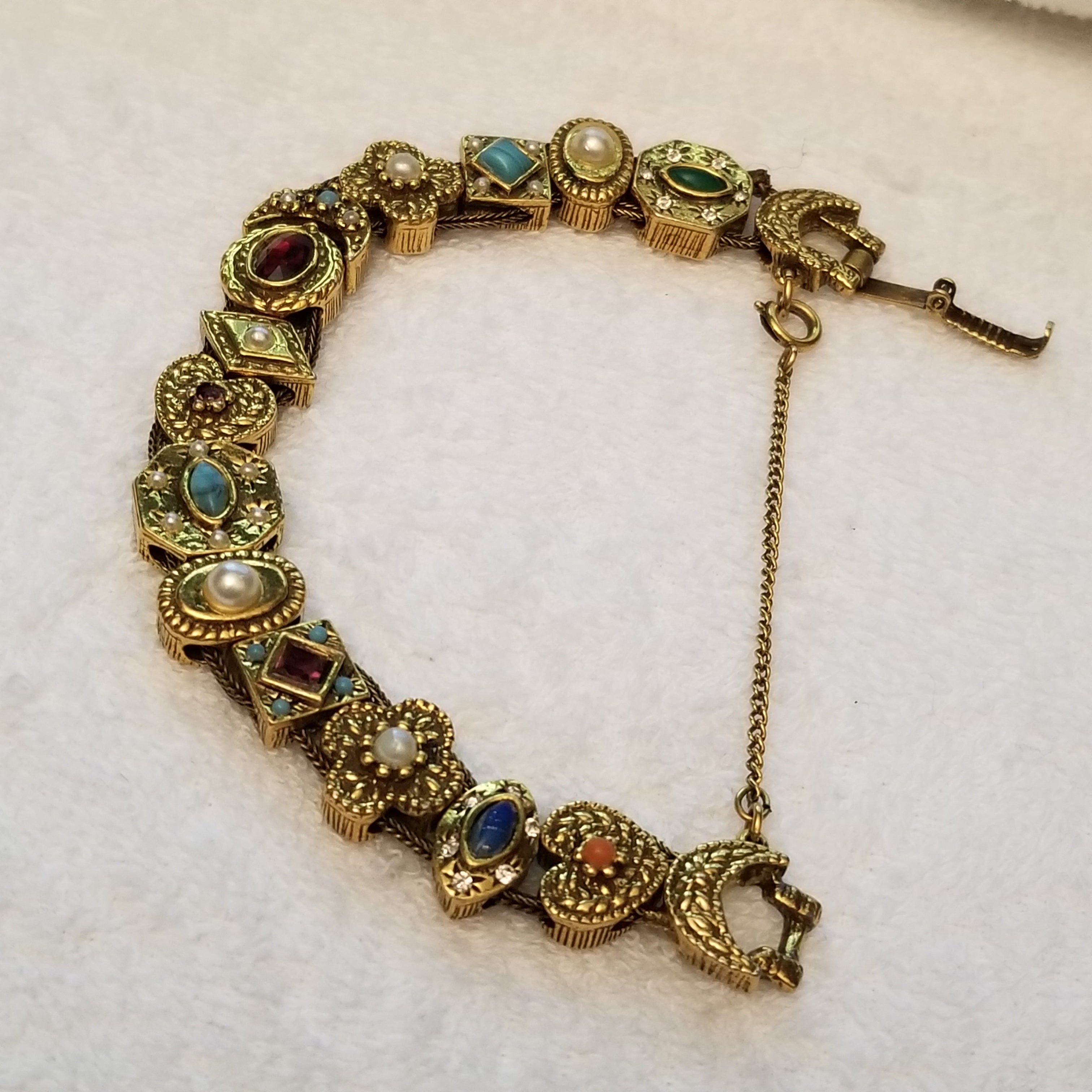 Vintage Victorian Revival Slide Bracelet