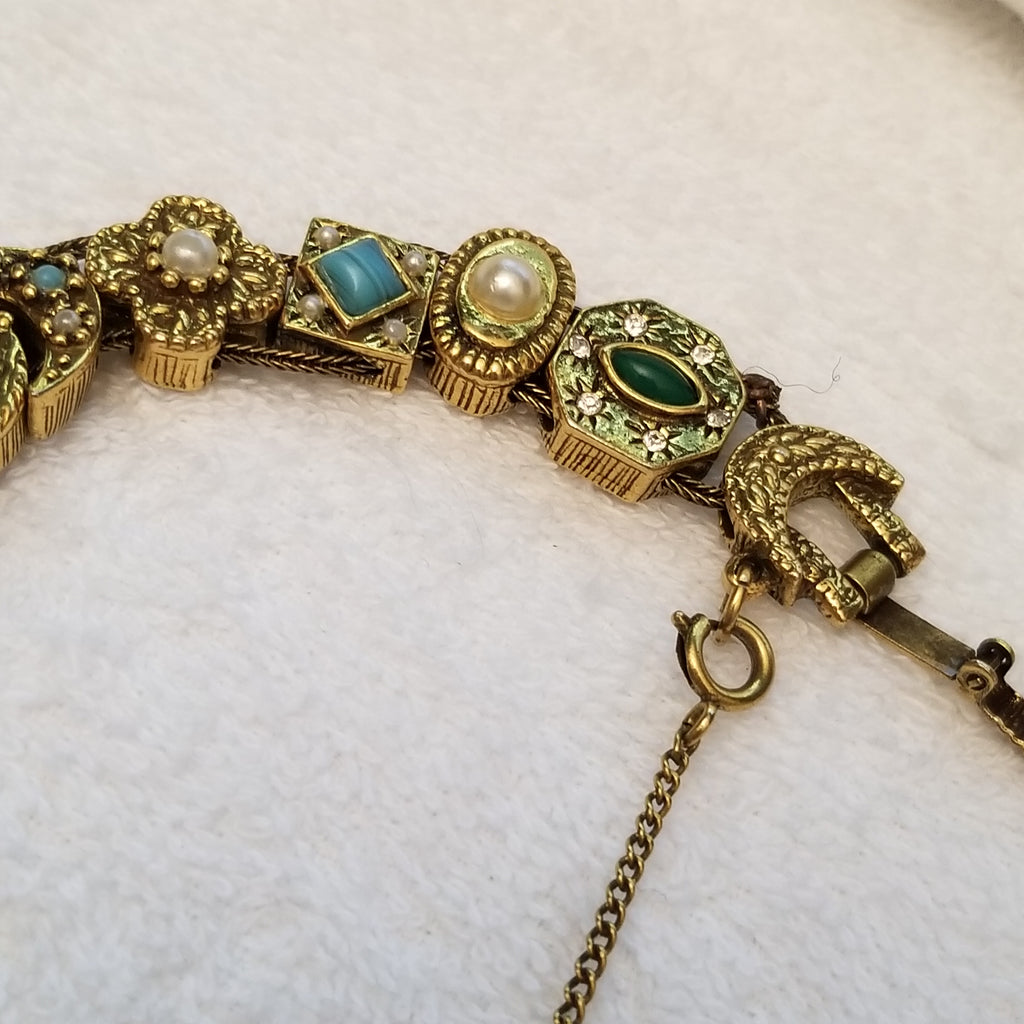 Vintage Victorian Revival Slide Bracelet