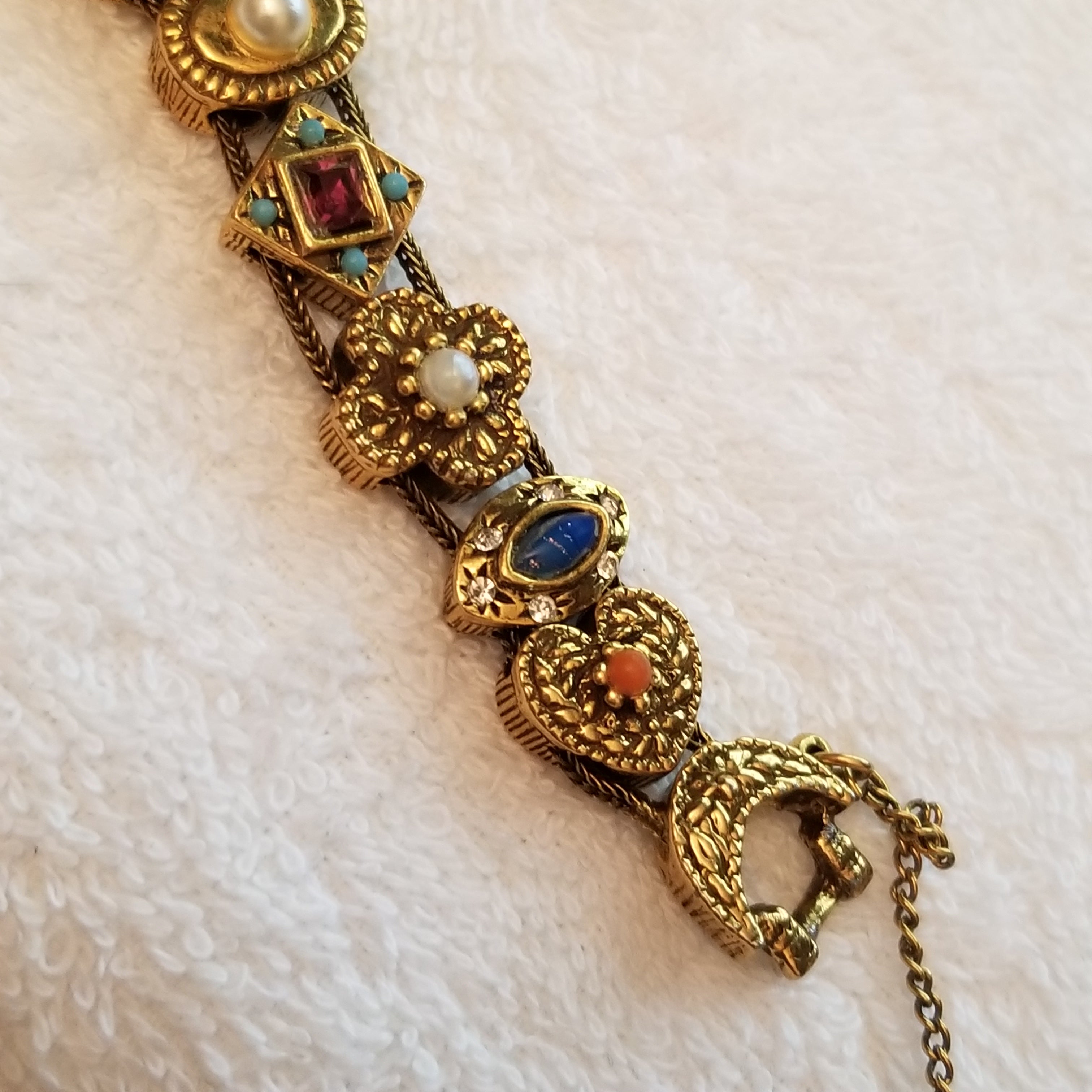 Vintage Victorian Revival Slide Bracelet