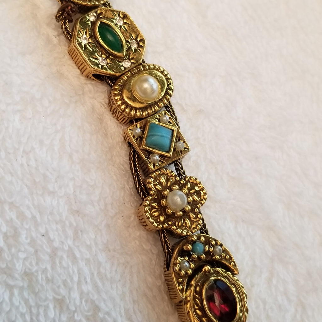 Vintage Victorian Revival Slide Bracelet