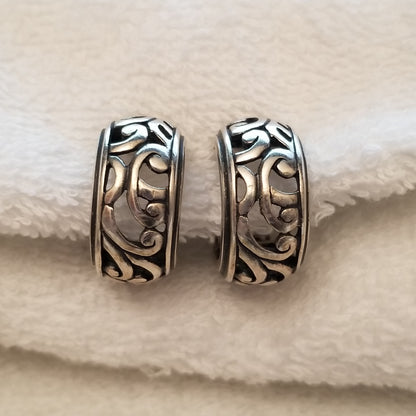 Silpada Silver Clip On Earrings - Retired