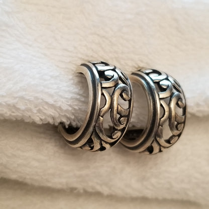 Silpada Silver Clip On Earrings - Retired