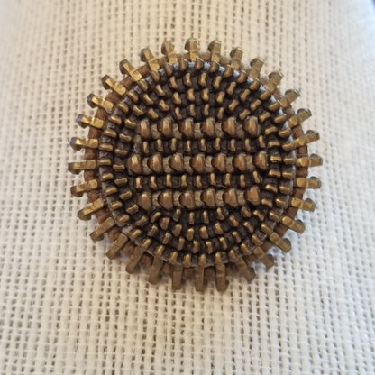 Round Zipper Brooch