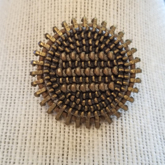 Round Zipper Brooch