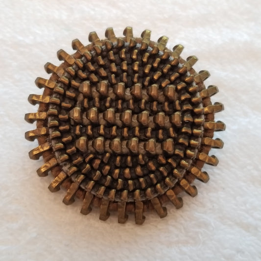 Round Zipper Brooch