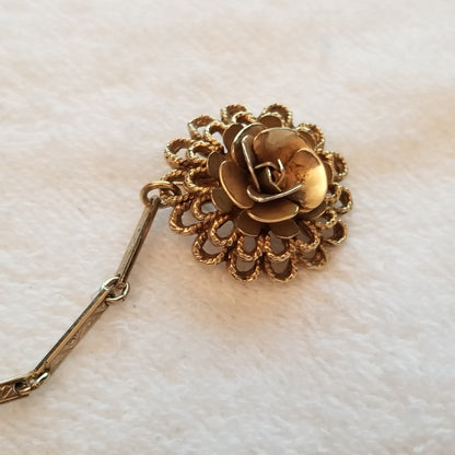 Vintage Flower Sweater Guard Pins