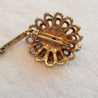 Vintage Flower Sweater Guard Pins