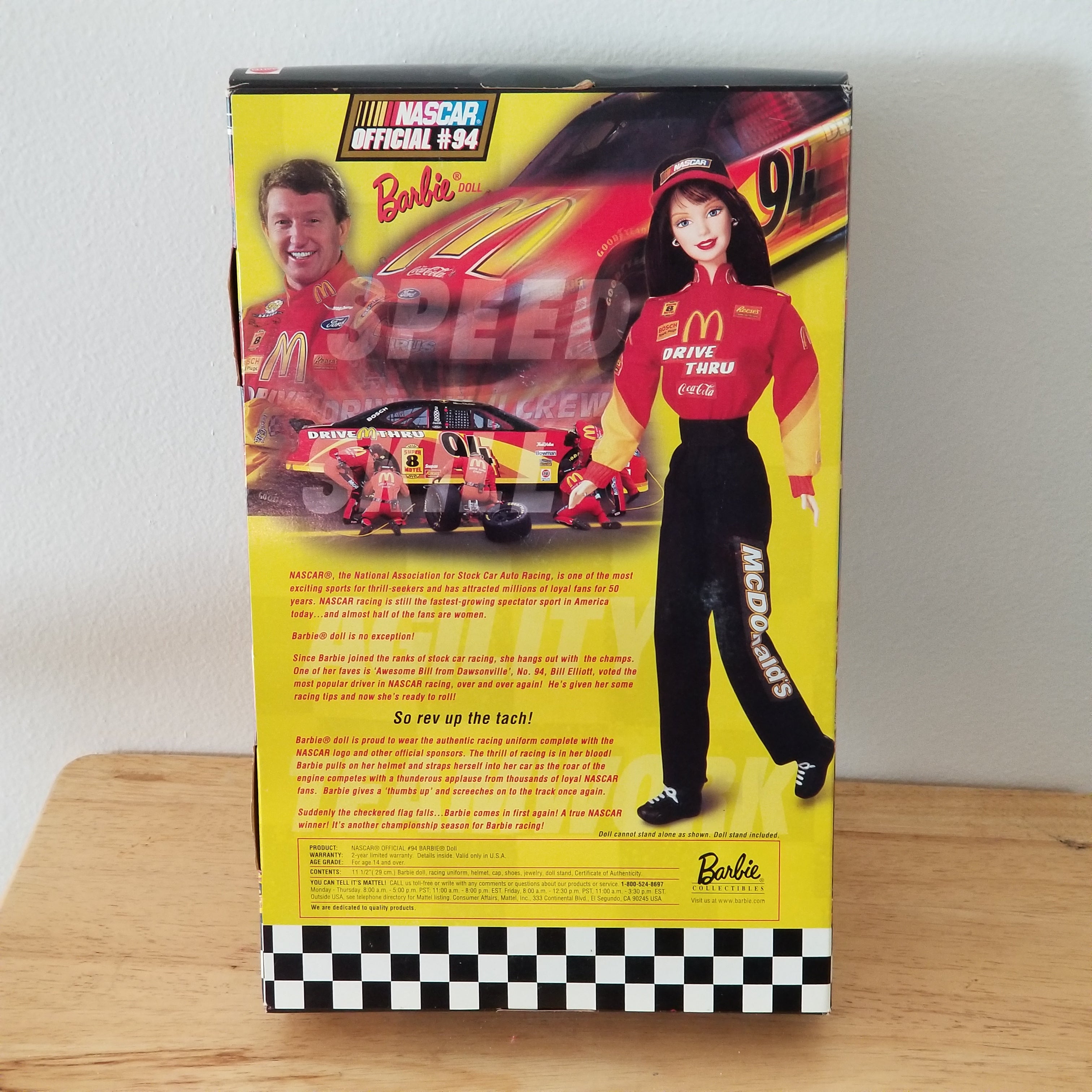 1999 Nascar Barbie NRFB Box