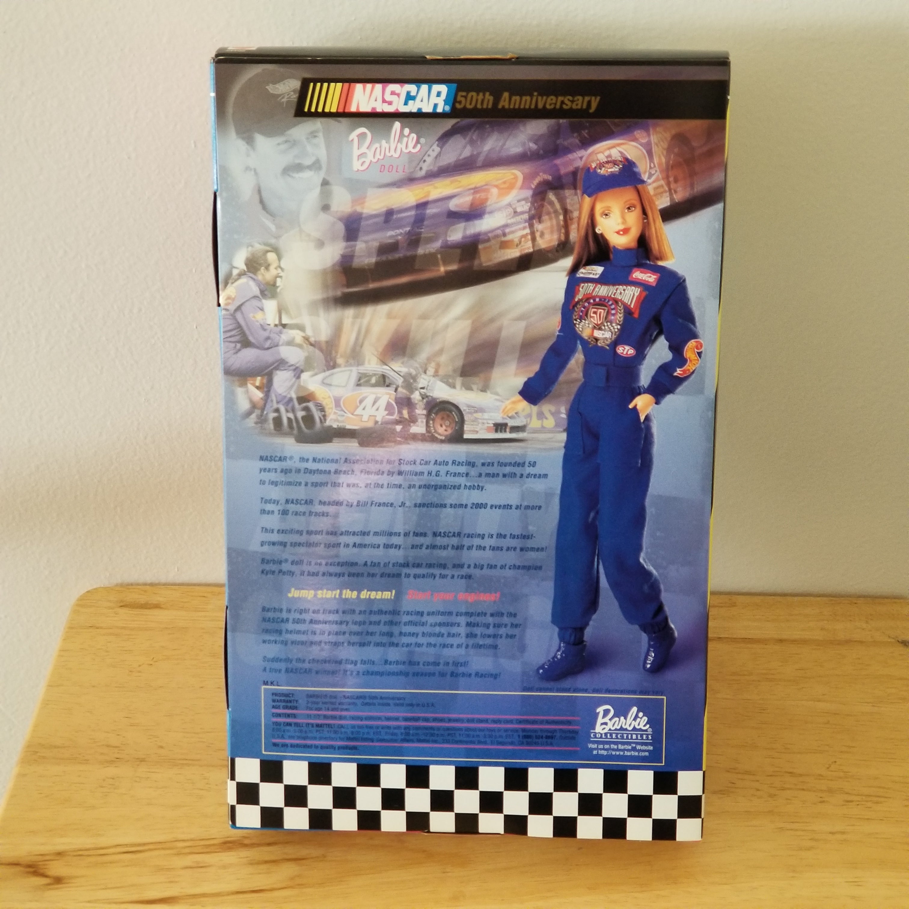 1998 Nascar 50th Anniversary Barbie Box