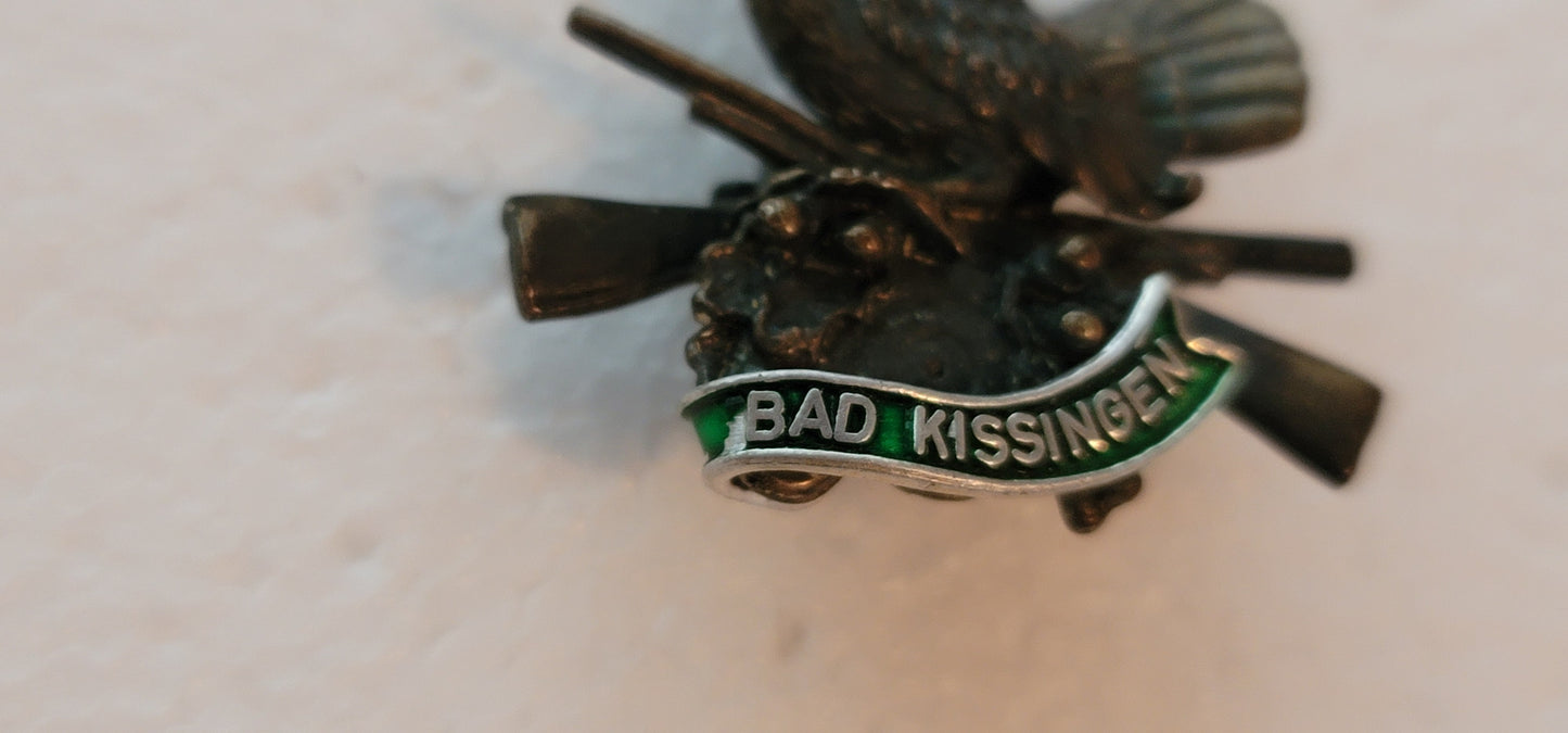 Vintage Bad Kissingen Hunting Grouse Hat Pin
