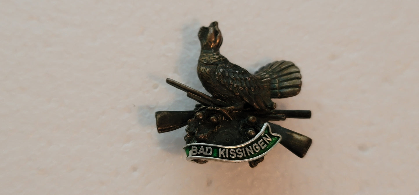 Vintage Bad Kissingen Hunting Grouse Hat Pin