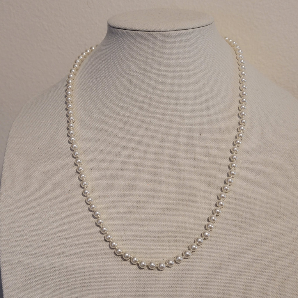 Simulated Pearl Necklace