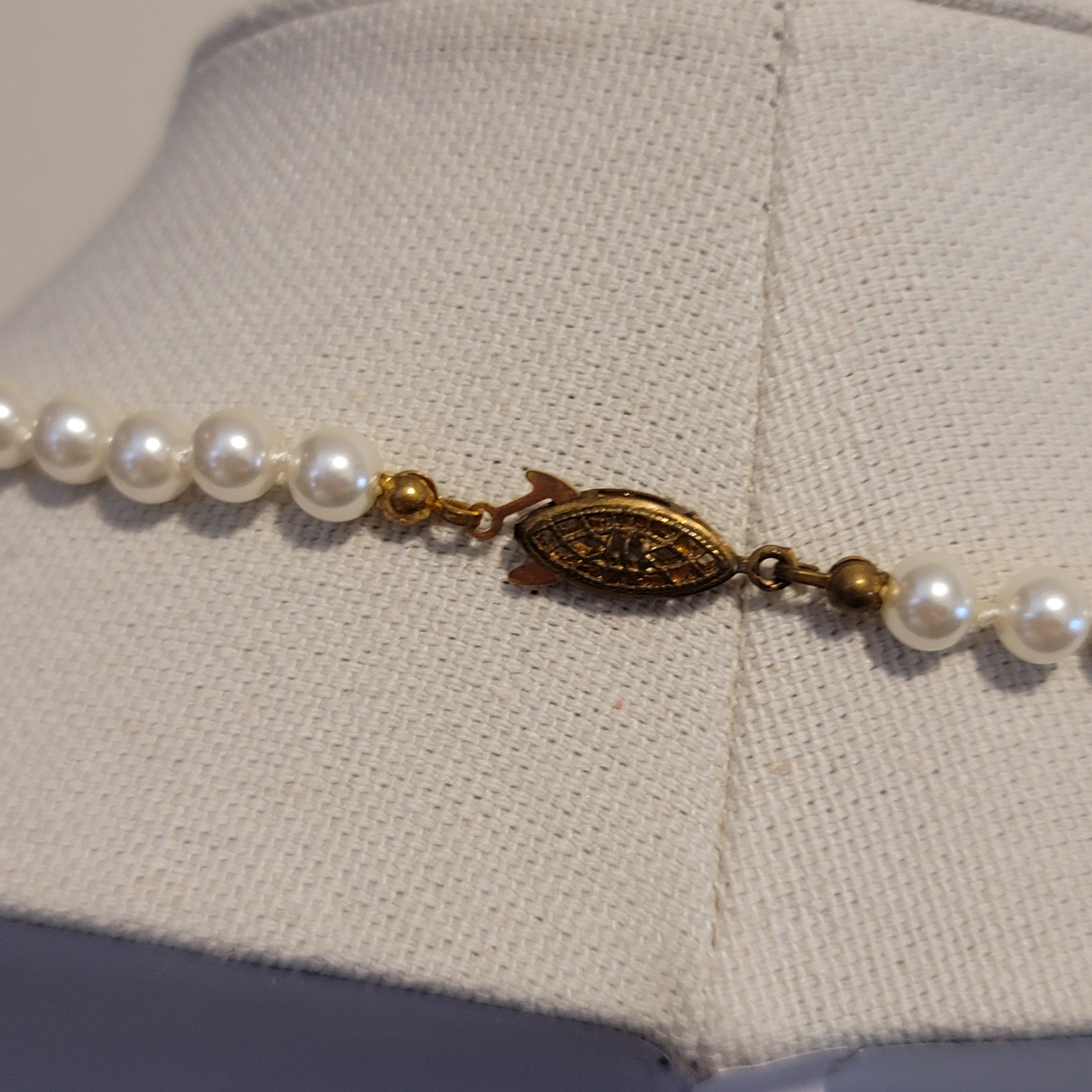 Simulated Pearl Necklace