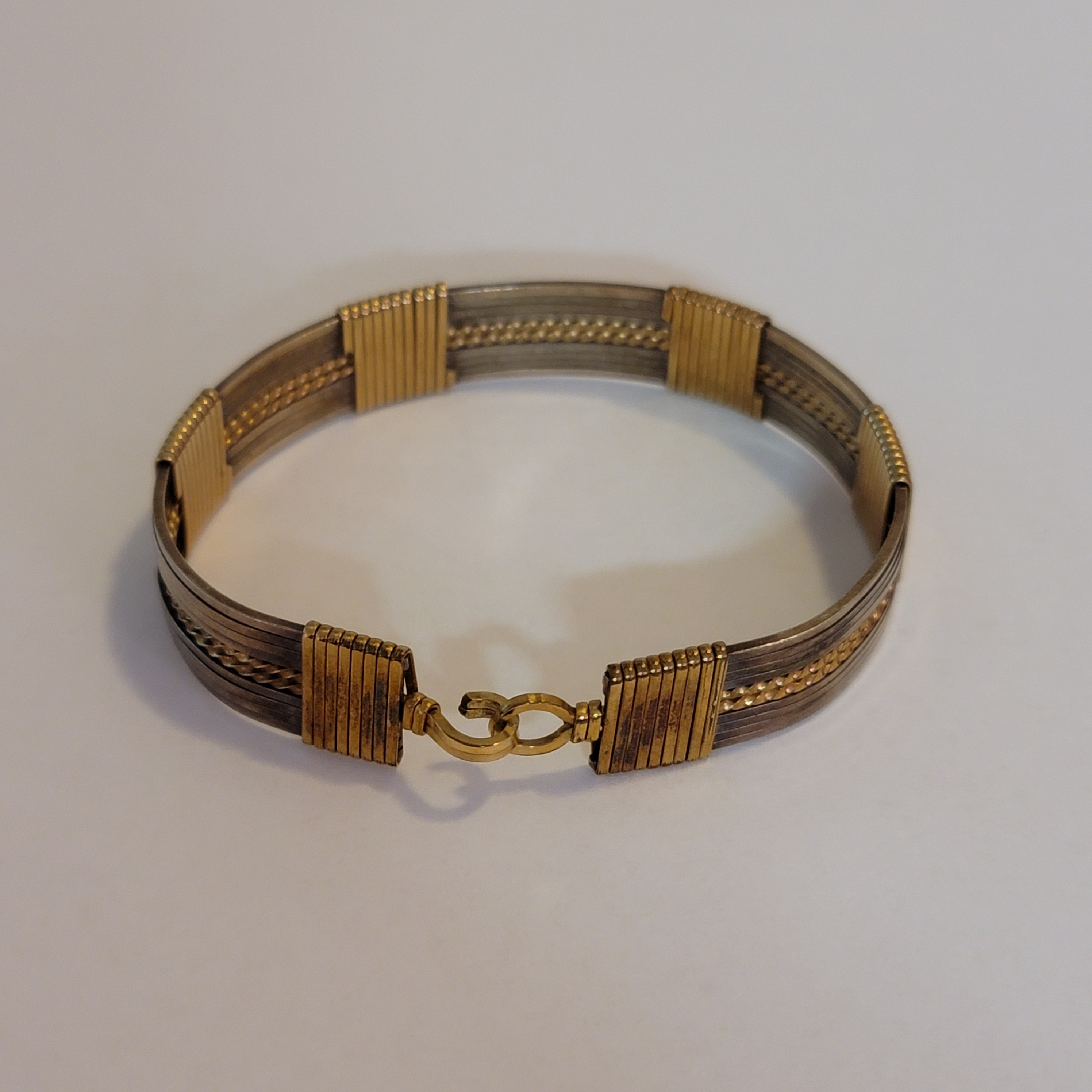 Wire wrapped cuff bracelet