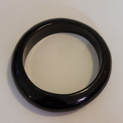 Black Bangle Bracelet