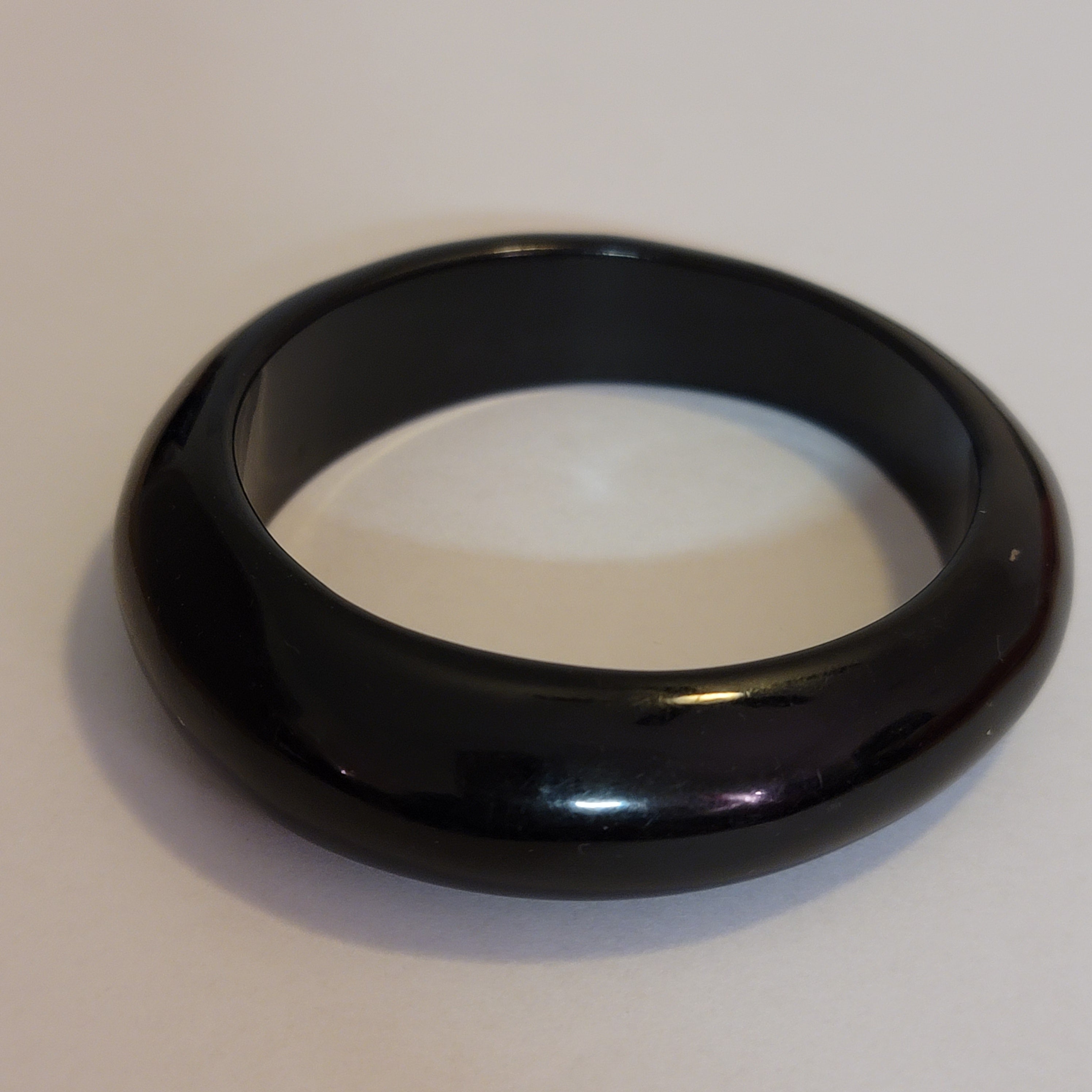Black Bangle Bracelet