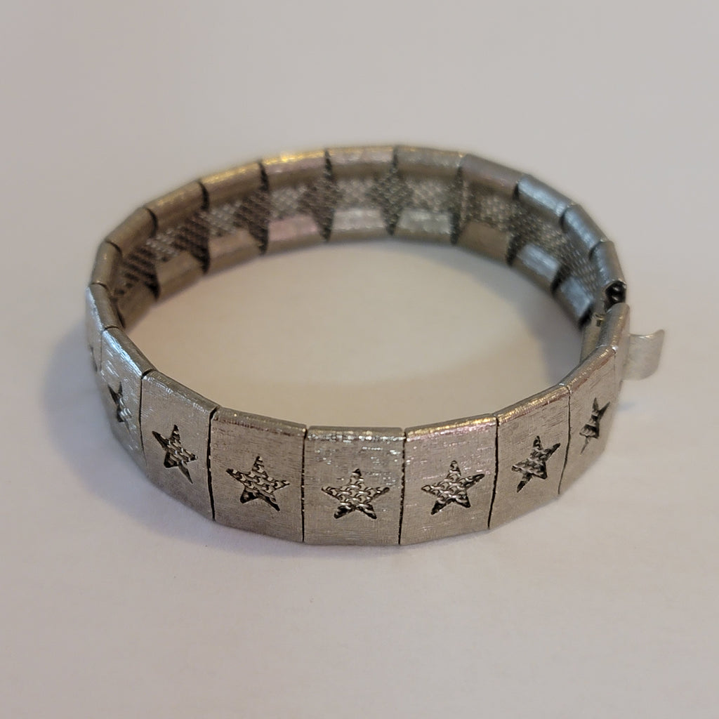 Silver Tone Star Bracelet