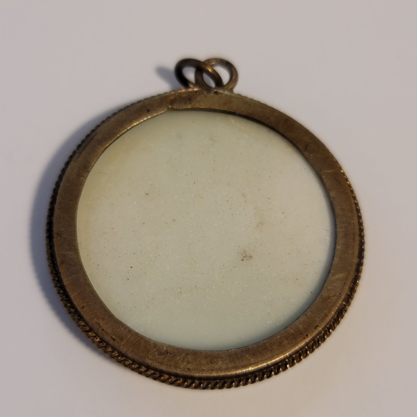 Round Ceramic Flower Pendant
