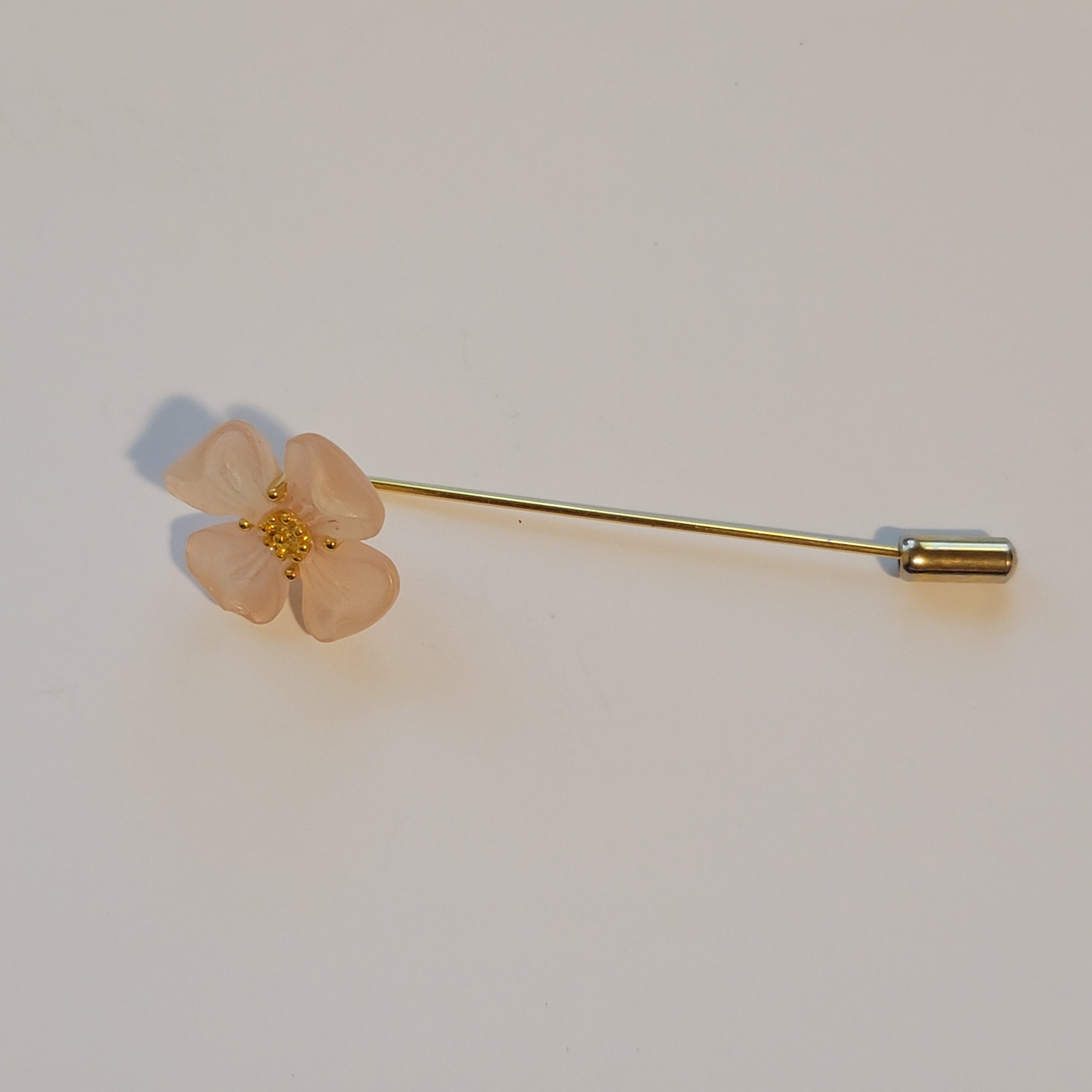 Pink Dogwood Flower Stick Pin
