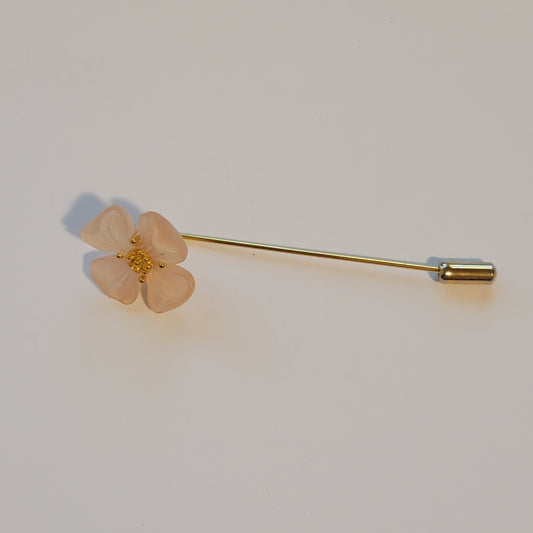 Pink Dogwood Flower Stick Pin