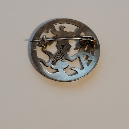 Guatemala 900 Silver Brooch