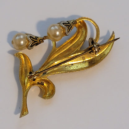 Vintage Toledoware Brooch