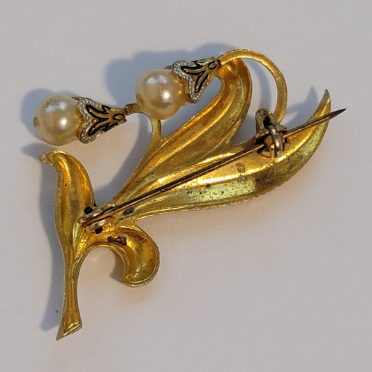 Vintage Toledoware Brooch