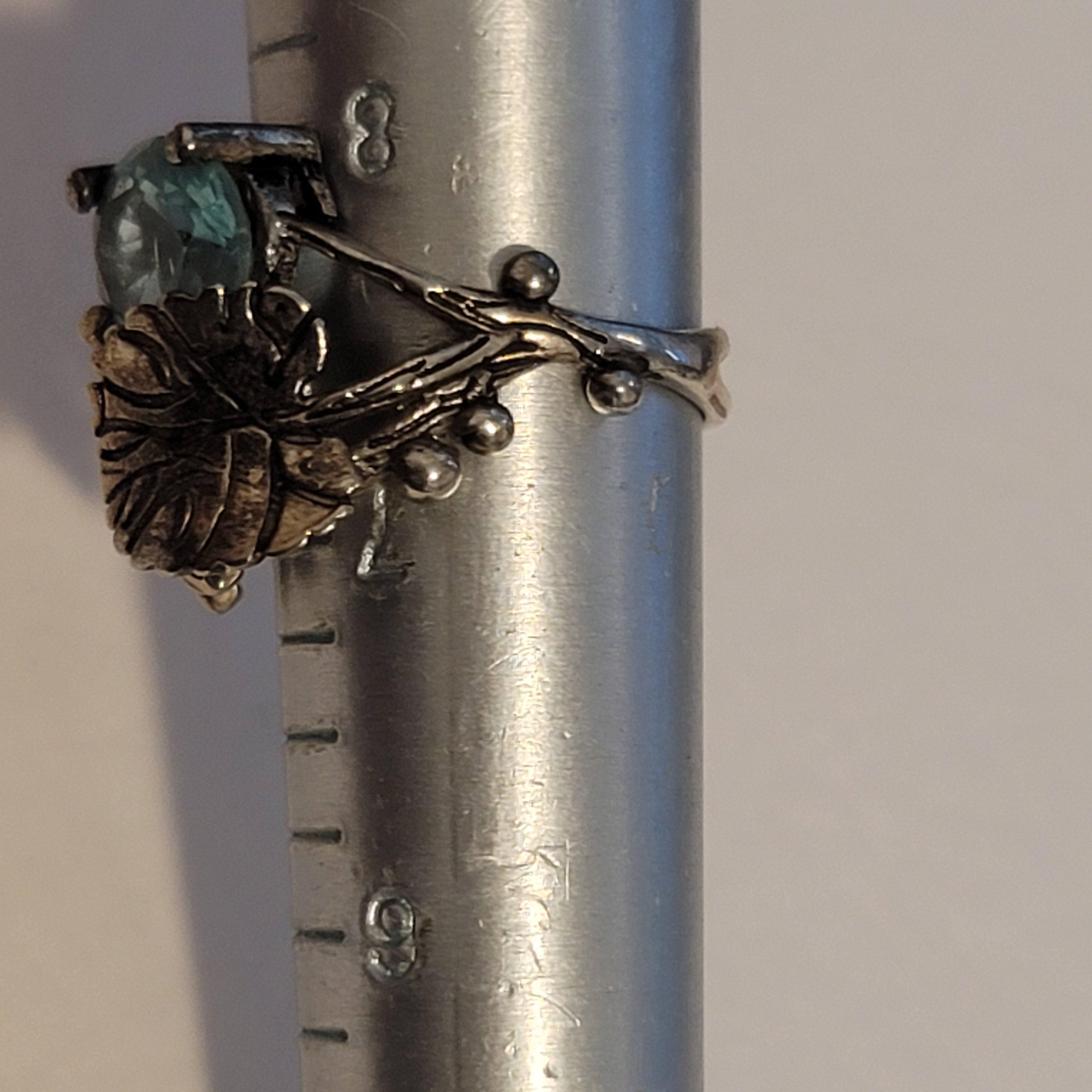 Silver Tone Dragonfly Ring