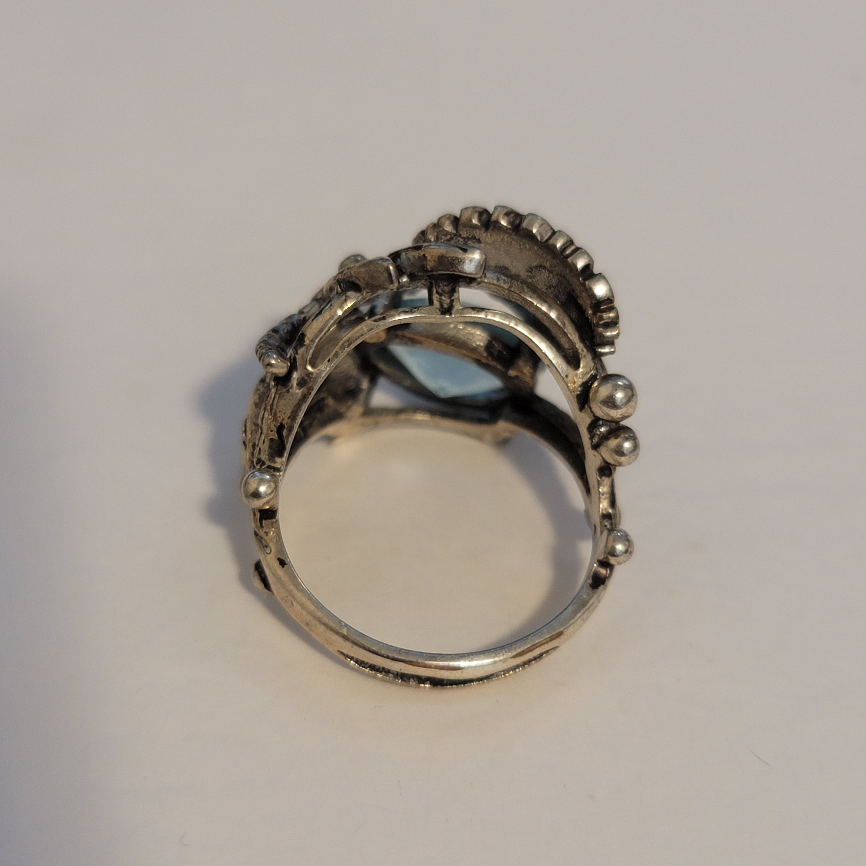 Silver Tone Dragonfly Ring
