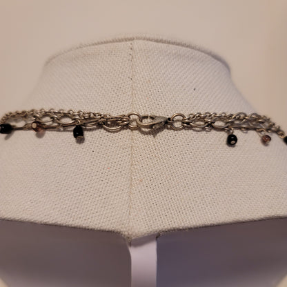 Silver Tone Multi-Strand Necklace