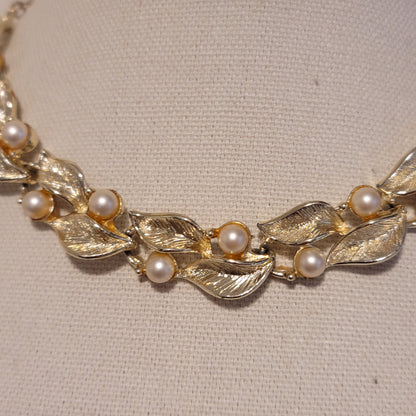 Vintage Gold Tone Choker Necklace