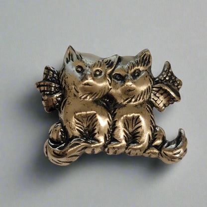 Sterling Silver Cat Brooch