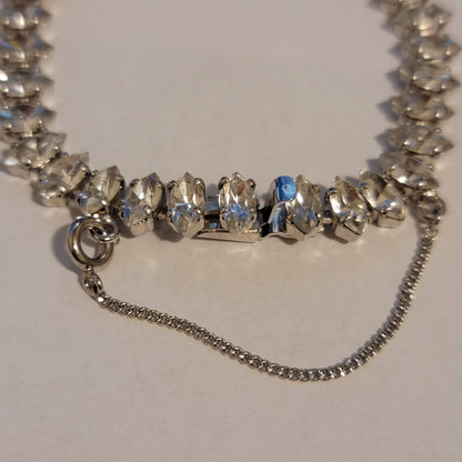 Silver Vintage Rhinestone Bracelet