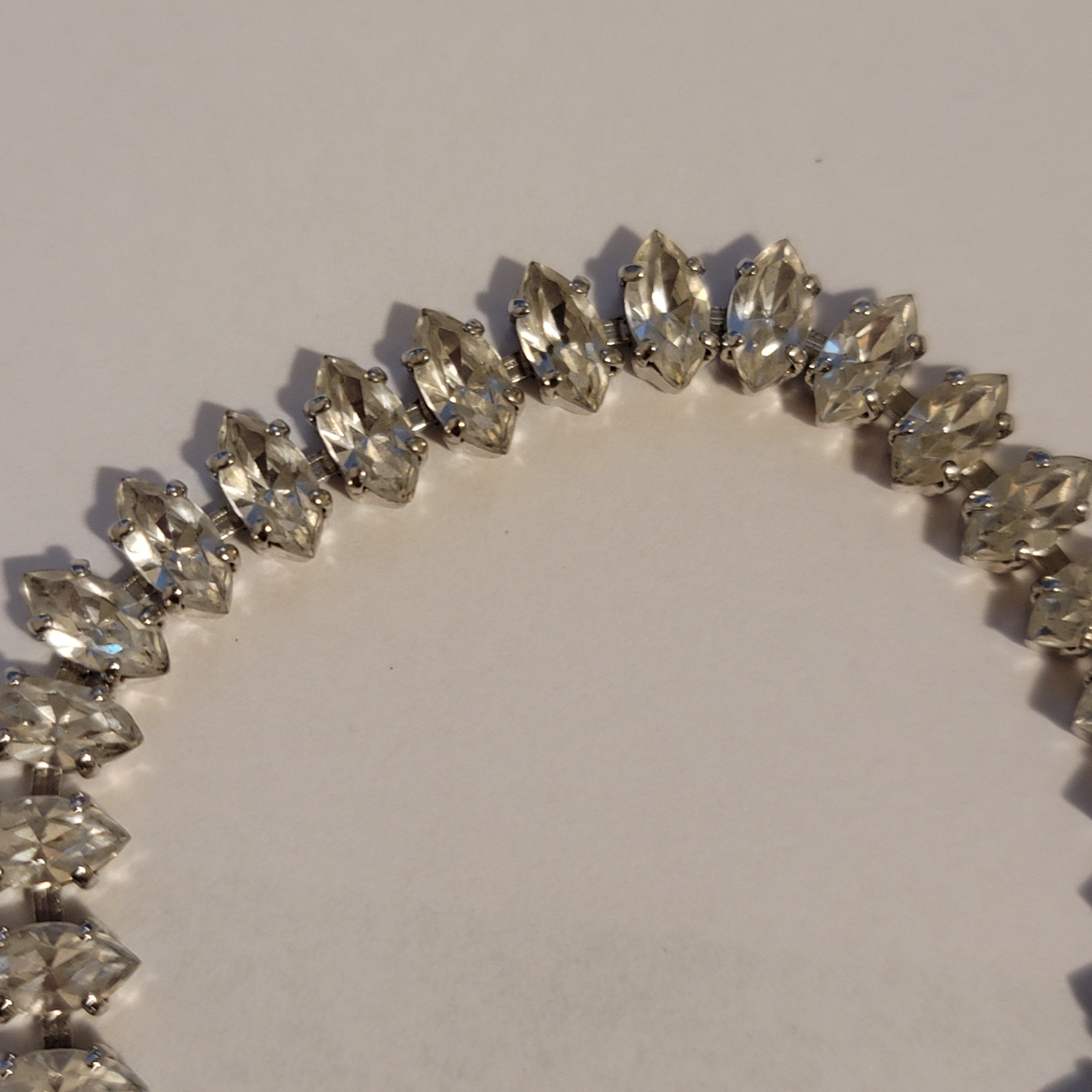 Silver Vintage Rhinestone Bracelet