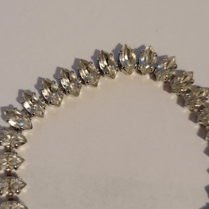 Silver Vintage Rhinestone Bracelet