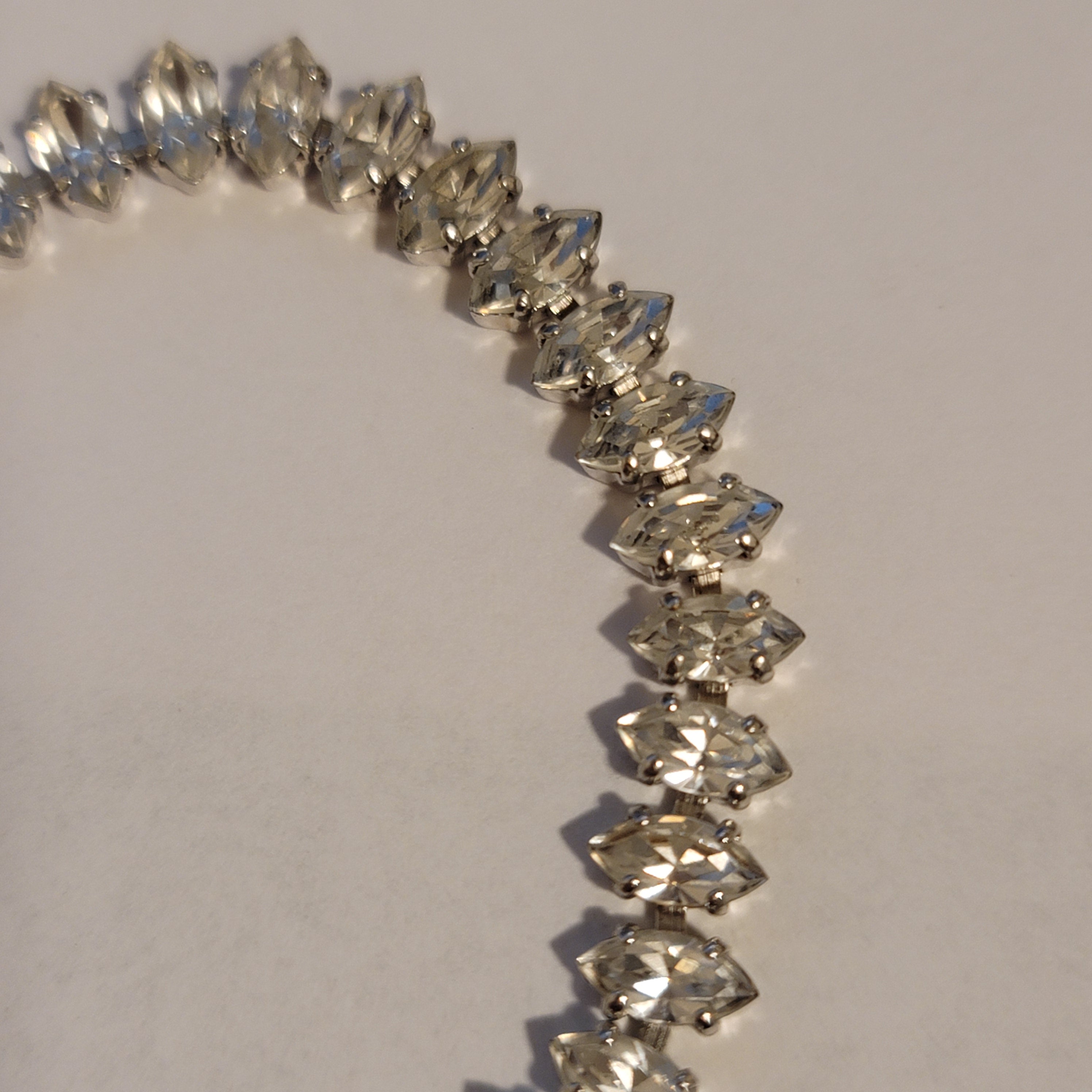 Silver Vintage Rhinestone Bracelet